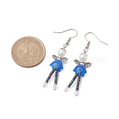 304 Stainless Steel Fairy Dangle Earrings&nbsp;EJEW-MZ00129-04