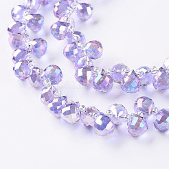 Transparent Glass Beads Strands&nbsp;GLAA-T006-14H