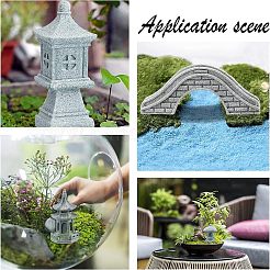 5Pcs 5 Style Chinese Pagoda Statue Stone Miniature Ornament&nbsp;AJEW-FH0002-53