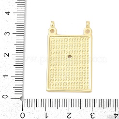 Brass Micro Pave Cubic Zirconia Pendants&nbsp;KK-H203-03G