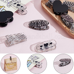 10Pcs 5 Styles Acrylic Clips&nbsp;AJEW-SP0004-52