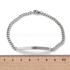 304 Stainless Steel Curb Chain Link Bracelets&nbsp;BJEW-A036-19P