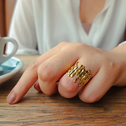 304 Stainless Steel Cuff Open Rings for Women&nbsp;LT1329