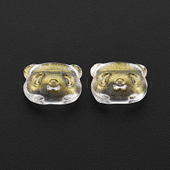 Two Tone Transparent Spray Painted Glass Beads&nbsp;GLAA-T022-02-A02