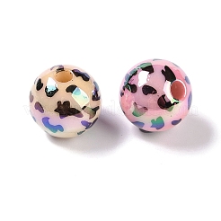 UV Plating Rainbow Iridescent Opaque Acrylic Beads&nbsp;MACR-K361-02A