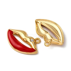 304 Stainless Steel Enamel Pendants&nbsp;X1-STAS-L299-05G