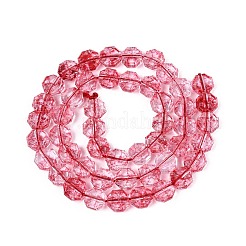 Transparent Crackle Glass Beads Strands&nbsp;GLAA-Q108-03A-05