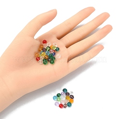 200Pcs Faceted Rondelle Transparent Glass Beads&nbsp;GLAA-YW0001-83