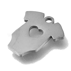 201 Stainless Steel Pendants&nbsp;STAS-R136-32P