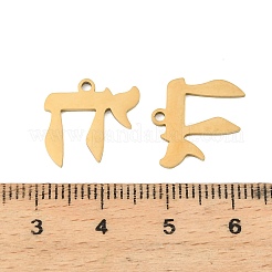 201 Stainless Steel Pendants&nbsp;STAS-Z195-02G-04