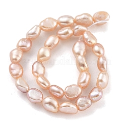 Natural Cultured Freshwater Pearl Beads Strands&nbsp;PEAR-P062-24C