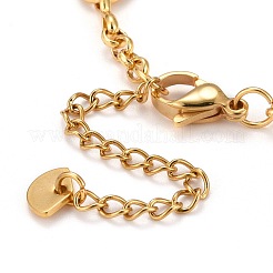 Brass Rolo Chain & Coffee Bean Chain Necklaces&nbsp;NJEW-JN03364