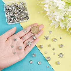 160Pcs 8 Style 304 & 316 Stainless Steel Fancy Bead Caps&nbsp;STAS-UN0038-80