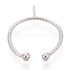 Brass Cup Peg Ring Settings&nbsp;KK-N274-34P