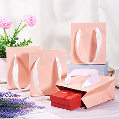 6Pcs Rectangle Paper Gift Storage Bags with Ribbon Handles&nbsp;ABAG-TA0001-65D