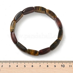 Natural Tiger Eye Bead Stretch Bracelets for Women Men&nbsp;BJEW-C097-02A