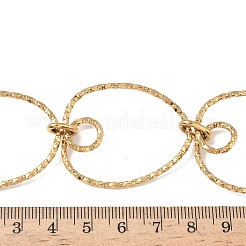 304 Stainless Steel Textured Ring Link Bib Necklaces for Women&nbsp;NJEW-L467-05G