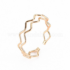 Brass Cuff Rings&nbsp;KK-S356-268-NF