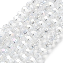 Electroplate Glass Beads Strands&nbsp;EGLA-R016-8mm-25