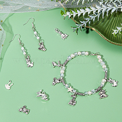 115Pcs 8 Style Tibetan Style Alloy Pendants&nbsp;TIBE-CA0001-18