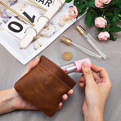 Vintage Leather Shrapnel Coin Pouches&nbsp;AJEW-WH20020-450B