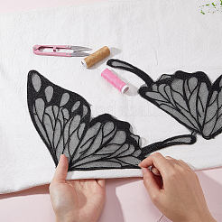 2Pcs 2 Colors Lace Iron on/Sew On Patches&nbsp;PATC-GF0001-54