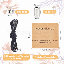 DIY Morse Code ABS Plastic Beads Bracelets Making Kits&nbsp;DIY-DC0003-49A