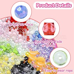 120Pcs 12 Styles Mixed Styles Acrylic Beads&nbsp;MACR-YW0003-05A