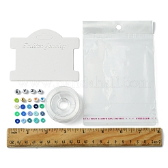 DIY Polymer Clay & Acrylic & CCB Plastic Beads Bracelets Making Kits&nbsp;DIY-FS0006-46