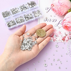 1100Pcs 5 Styles Faceted Transparent Glass Beads&nbsp;GLAA-YW0005-74