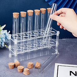1 Set Acrylic Multi-Use Colorimetrical Cylinder Tube Display Racks&nbsp;AJEW-OC0004-31