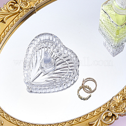 Heart-Shaped Glass Ring Holder&nbsp;AJEW-WH0643-265A