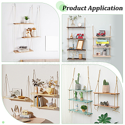 Wall-mounted Wood Storage Book Racks&nbsp;AJEW-WH0794-65B