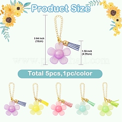 5Pcs Brass Wine Glass Charms&nbsp;HJEW-YW00456