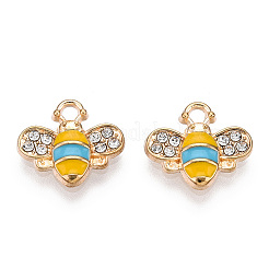 Golden Plated Alloy Enamel Charms&nbsp;ENAM-G212-18G-02