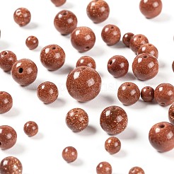 340Pcs 4 Sizes Synthetic Goldstone Beads Strands&nbsp;G-LS0001-11