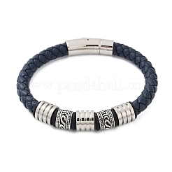 Braided Microfiber Leather Cord Bracelets&nbsp;BJEW-D304-16P-01