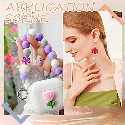 80Pcs Opaque Acrylic Beads&nbsp;SACR-SP0001-37