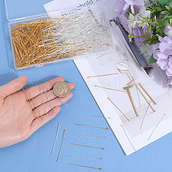 600Pcs 2 Colors Brass Eye Pin&nbsp;KK-SP0001-68D