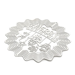 Christmas 201 Stainless Steel Laser Cut Connector Charms&nbsp;STAS-Z116-03P-03