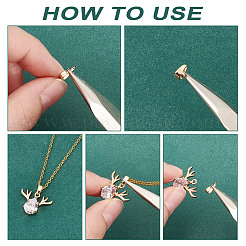 100Pcs Brass Snap on Bails&nbsp;KK-GO0001-87G