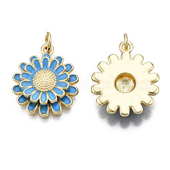 Brass Enamel Pendants&nbsp;KK-Q769-014F-NF