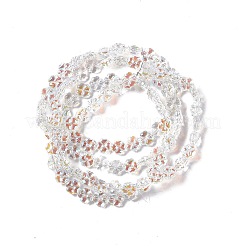 Transparent Electroplate Glass Beads Strands&nbsp;EGLA-E030-01M