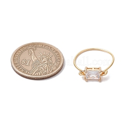 Transparent Glass Finger Rings&nbsp;RJEW-JR00869-01