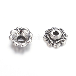Tibetan Style Alloy Multi-Petal Bead Caps&nbsp;TIBEB-S039-008AS-RS