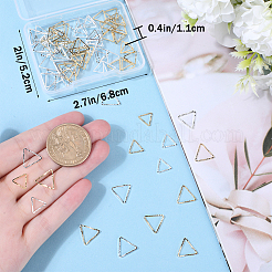 80Pcs 4 Styles Brass Linking Rings&nbsp;KK-BBC0010-66