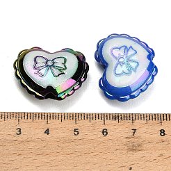 Plating Printed Opaque Acrylic Beads&nbsp;AC-CBA49BC-03