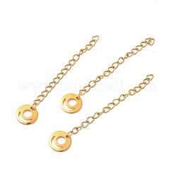 Ion Plating(IP) 304 Stainless Steel Curb Chain Extenders&nbsp;STAS-P320-04G