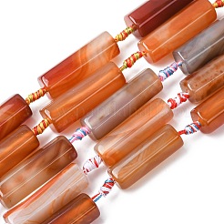 Natural Red Agate Beads Strands&nbsp;G-P605-J01-01