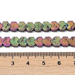 Electroplated Natural Lava Rock Beads Strands&nbsp;G-K388-04A-04